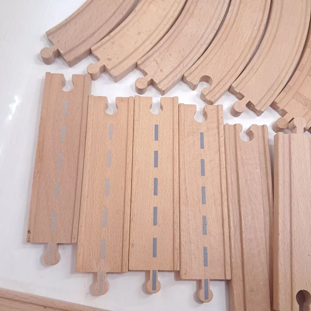 Thomas & Friends wooden wood track set 31 curve straight riser Ikea Melissa Doug